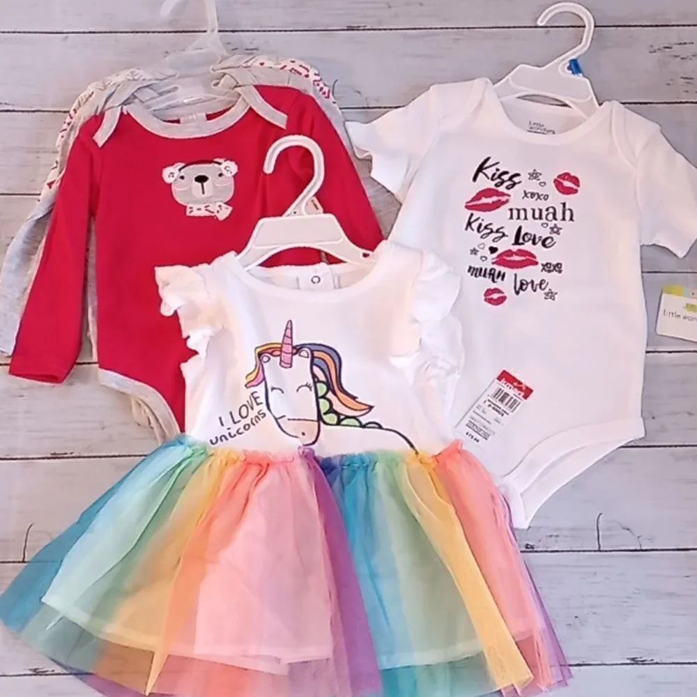 Baby Girl Clothing Bundle Dress Outfit 6-12mo